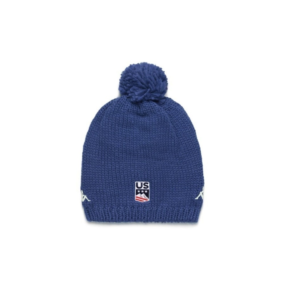 Kappa 6Cento Flock 3 Team US Ski and Snowboard Pom Beanie Hat Fleece  Cap NWT